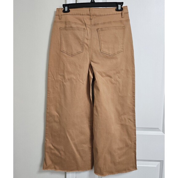 NWT Mud Pie Crawford Wide Leg Cropped Jeans Women's XL (32x26) Burnt Orange - Picture 10 of 11